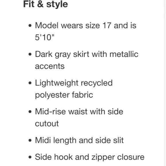 NEW Future Collective™ Dark Gray Women's Side Cut Out Midi Skirt - Picture 4 of 8